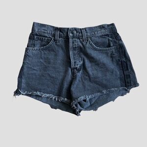 Derek Lam denim 10 Crosby black high waist cutoff drew shorts woman's size 27
